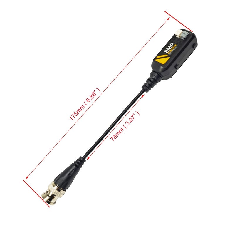 Douzime 10 Pairs 8MP/4K HD BNC Video Balun Transceiver for AHD/TVI/CVI/CVBS Cameras Transmit 720P/960P/1080P/3MP/5MP/8MP via UTP RJ45 Cable for CCTV Security Systems - Image 5